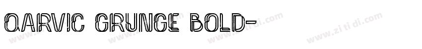 QARVIC Grunge Bold字体转换